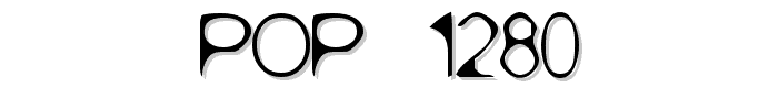 POP. 1280 font